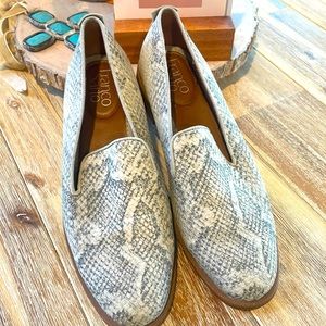 FRANCO SARTO snake print loafer size 6.5